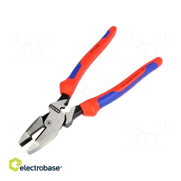 Pliers | universal | 240mm | for bending, gripping and cutting image 1