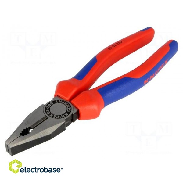 Pliers | universal | 200mm | for bending, gripping and cutting image 1