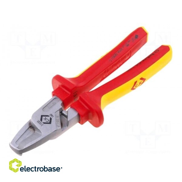Pliers | insulated,cutting | for voltage works | 165mm image 1
