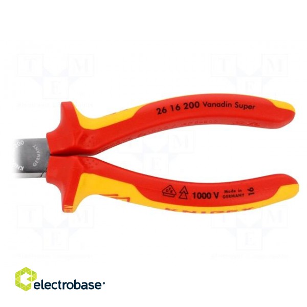 Pliers | insulated,cutting,elongated | steel | 200mm image 2