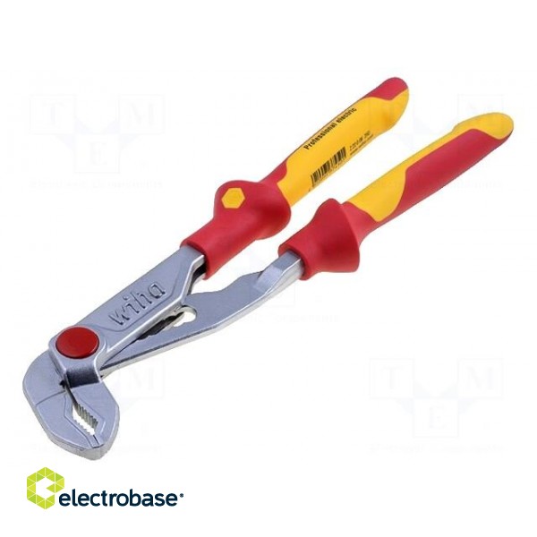 Pliers | insulated,adjustable | steel | 250mm | 1kVAC | V: with button фото 1