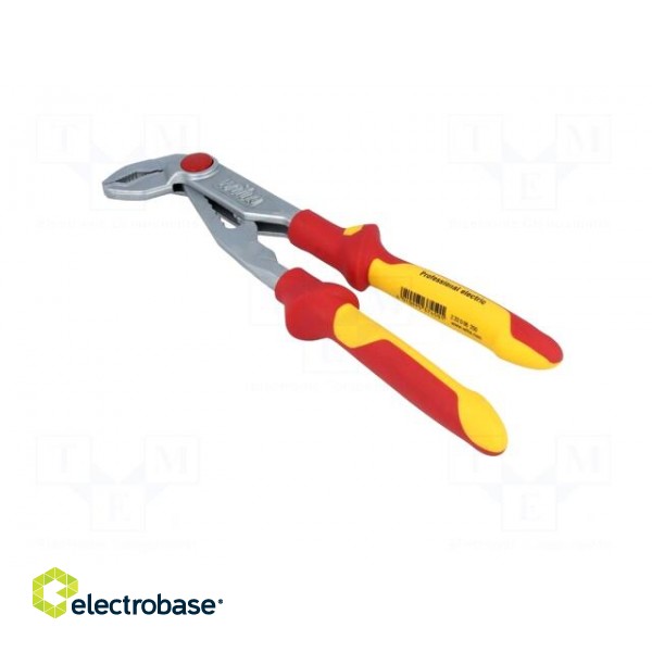 Pliers | insulated,adjustable | steel | 250mm | 1kVAC | V: with button фото 7