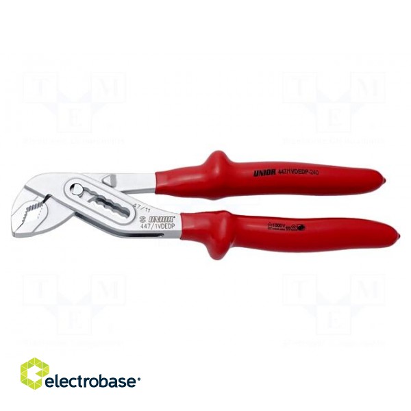 Pliers | insulated,adjustable | Pliers len: 240mm | 447/1VDEDP фото 2