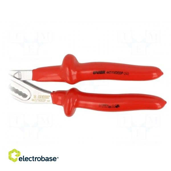 Pliers | insulated,adjustable | Pliers len: 240mm | 447/1VDEDP фото 3