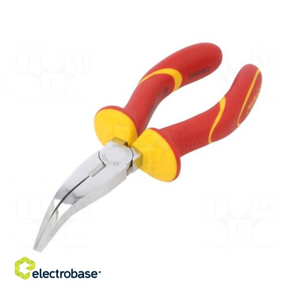 Pliers | insulated,curved,flat | 160mm paveikslėlis 1