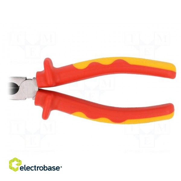 Pliers | insulated,curved,half-rounded nose | 200mm фото 3