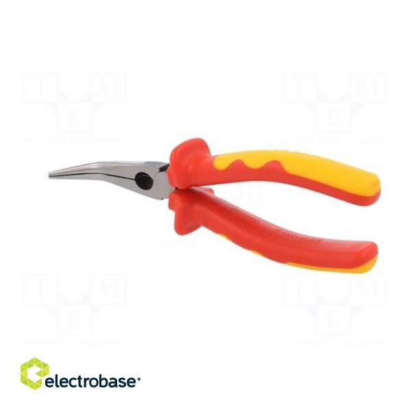Pliers | insulated,curved,half-rounded nose | 200mm фото 6