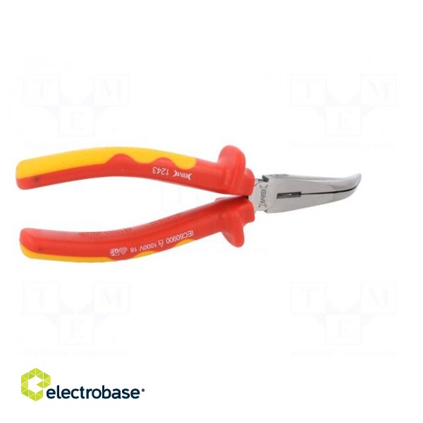 Pliers | insulated,curved,half-rounded nose | 200mm фото 9