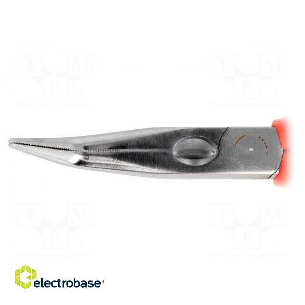 Pliers | insulated,curved,half-rounded nose | steel | 200mm image 4