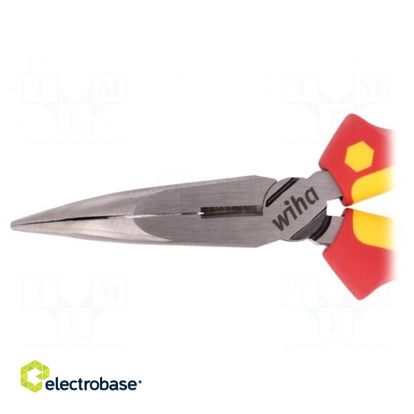 Pliers | insulated,curved,half-rounded nose | steel | 200mm | 1kVAC image 3