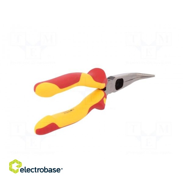 Pliers | insulated,curved,half-rounded nose | steel | 200mm | 1kVAC image 9
