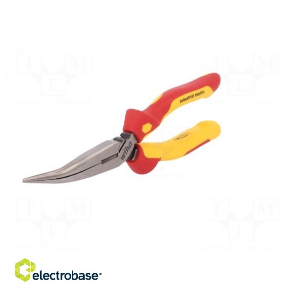 Pliers | insulated,curved,half-rounded nose | steel | 200mm | 1kVAC image 5