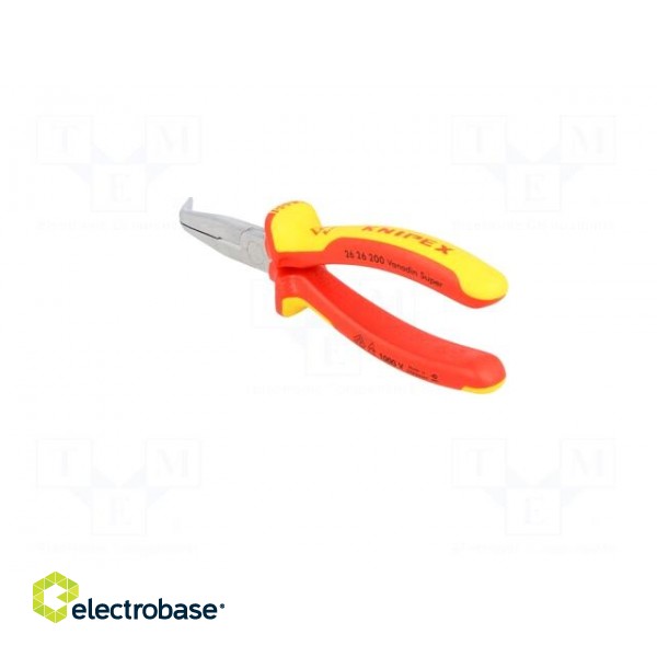 Pliers | insulated,curved,half-rounded nose | steel | 200mm image 7