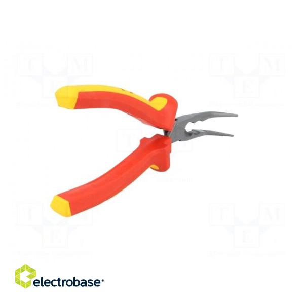 Pliers | insulated,curved,half-rounded nose,elongated | 200mm image 9