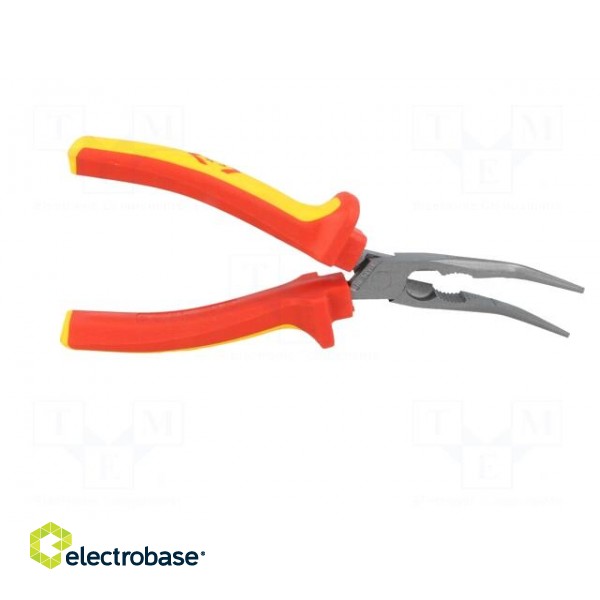Pliers | insulated,curved,half-rounded nose,elongated | 200mm image 10