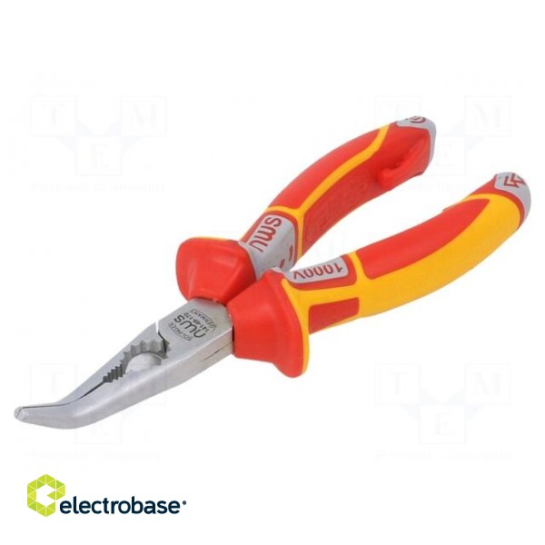 Pliers | insulated,curved,telephone | 170mm | Cut: with side face image 1