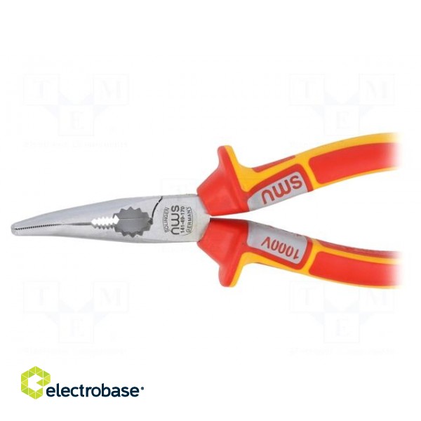 Pliers | insulated,curved,telephone | 170mm | Cut: with side face image 3