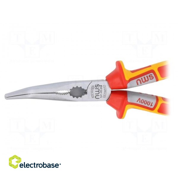 Pliers | insulated,curved,telephone | 205mm | Cut: with side face paveikslėlis 3