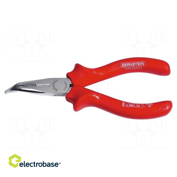 Pliers | insulated,curved,universal,elongated | 165mm
