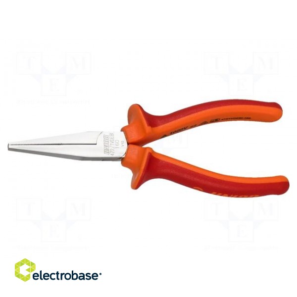 Pliers | insulated,flat | carbon steel | 160mm | 472/1VDEBI