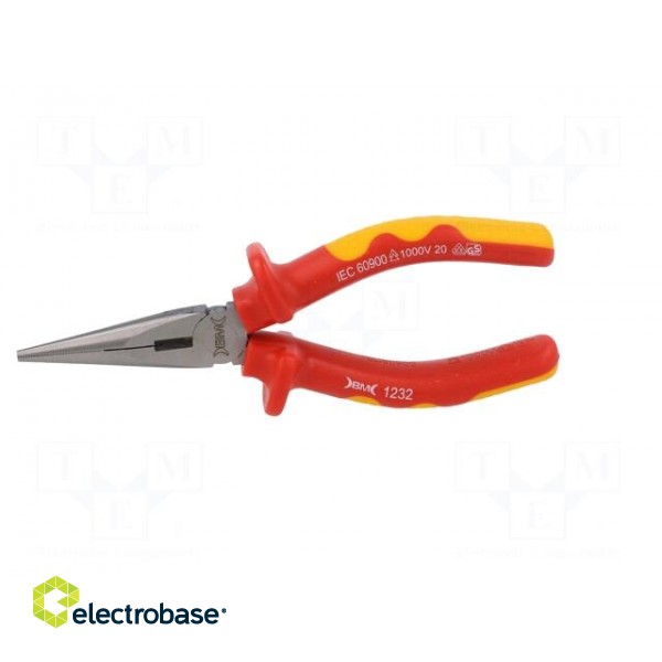 Pliers | insulated,half-rounded nose | 160mm image 5