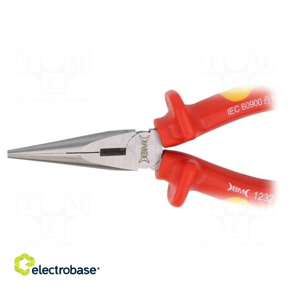 Pliers | insulated,half-rounded nose | 160mm image 2
