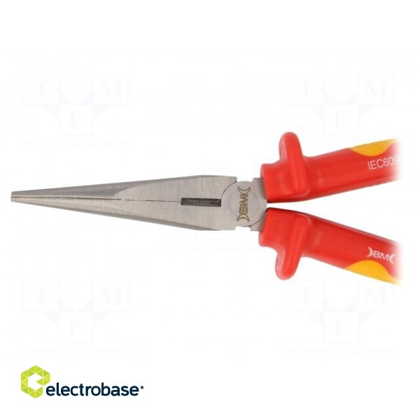 Pliers | insulated,half-rounded nose | 200mm image 3