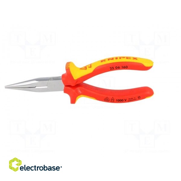 Pliers | insulated,half-rounded nose | steel | 160mm image 6