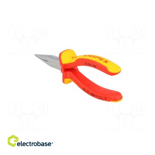 Pliers | insulated,half-rounded nose | steel | 160mm image 7