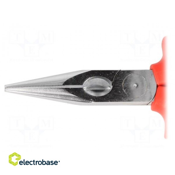 Pliers | insulated,half-rounded nose | steel | 160mm image 4