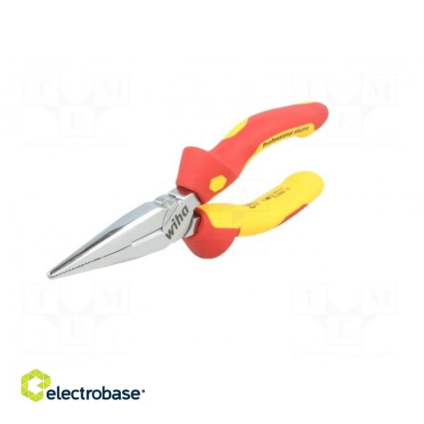 Pliers | insulated,half-rounded nose | steel | 160mm | 1kVAC фото 4