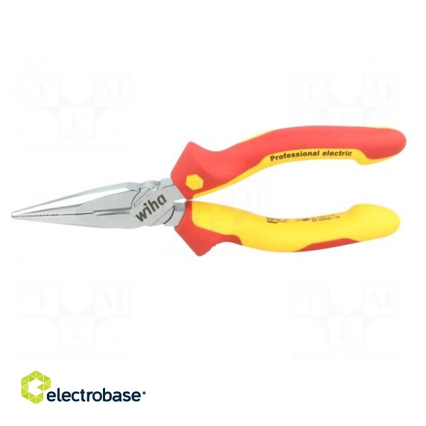 Pliers | insulated,half-rounded nose | steel | 160mm | 1kVAC фото 5