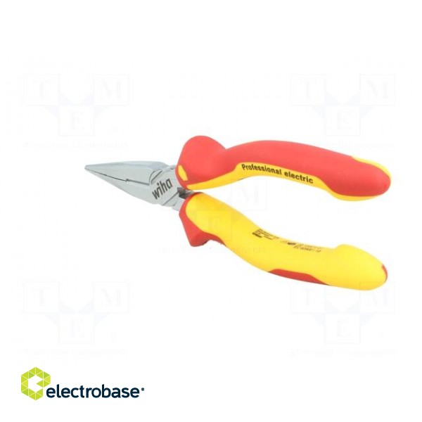 Pliers | insulated,half-rounded nose | steel | 160mm | 1kVAC фото 6