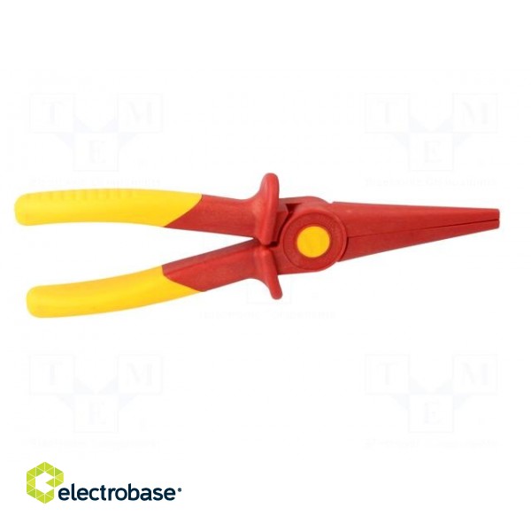Pliers | insulated,half-rounded nose,elongated | 220mm | 1kVAC фото 9