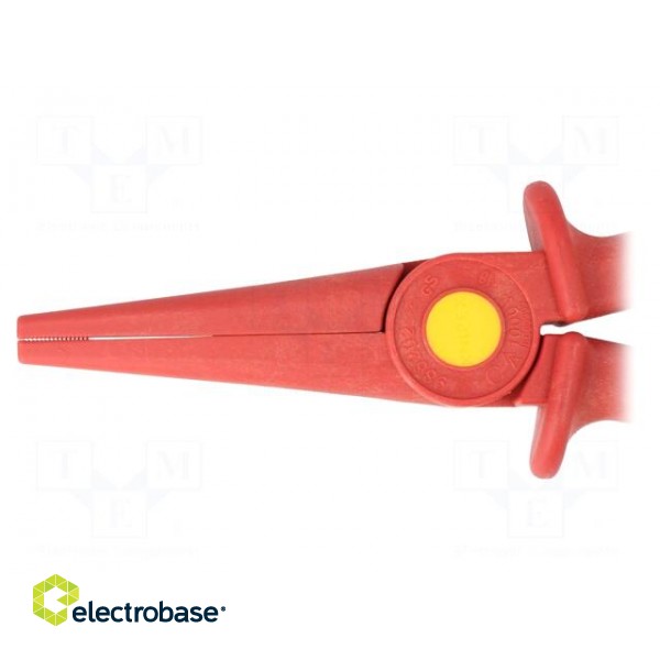 Pliers | insulated,half-rounded nose,elongated | 220mm | 1kVAC фото 3