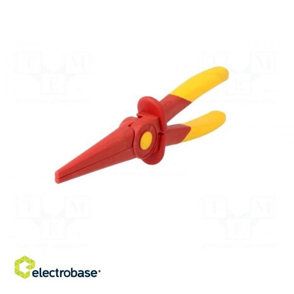 Pliers | insulated,half-rounded nose,elongated | 220mm | 1kVAC фото 4