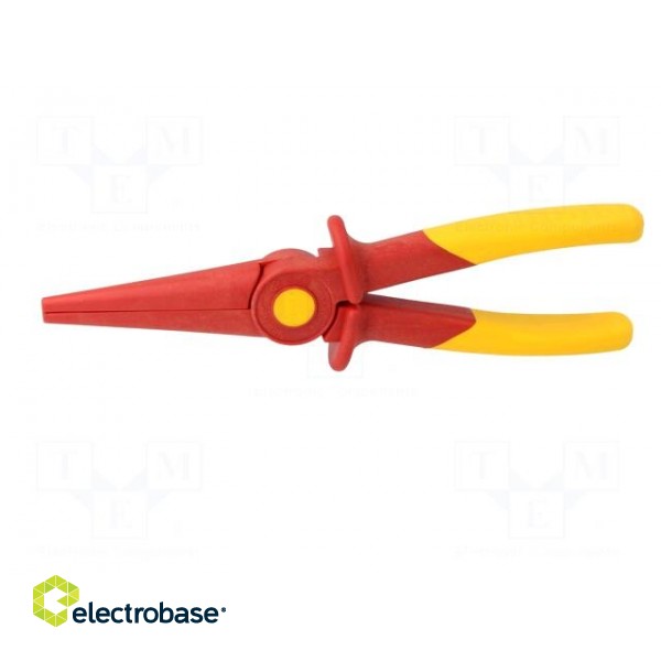 Pliers | insulated,half-rounded nose,elongated | 220mm | 1kVAC фото 5
