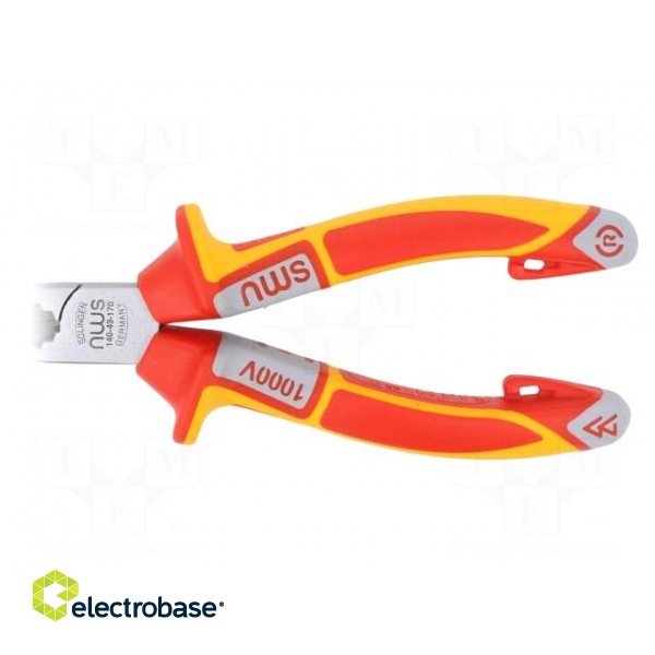 Pliers | insulated,half-rounded nose,telephone,elongated | 170mm image 2