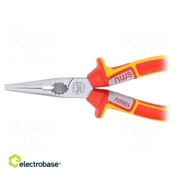 Pliers | insulated,half-rounded nose,telephone,elongated | 170mm paveikslėlis 3