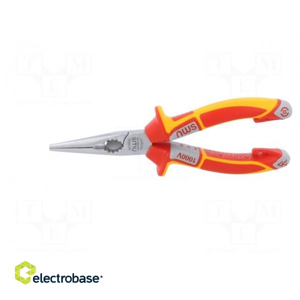 Pliers | insulated,half-rounded nose,telephone,elongated | 170mm paveikslėlis 5