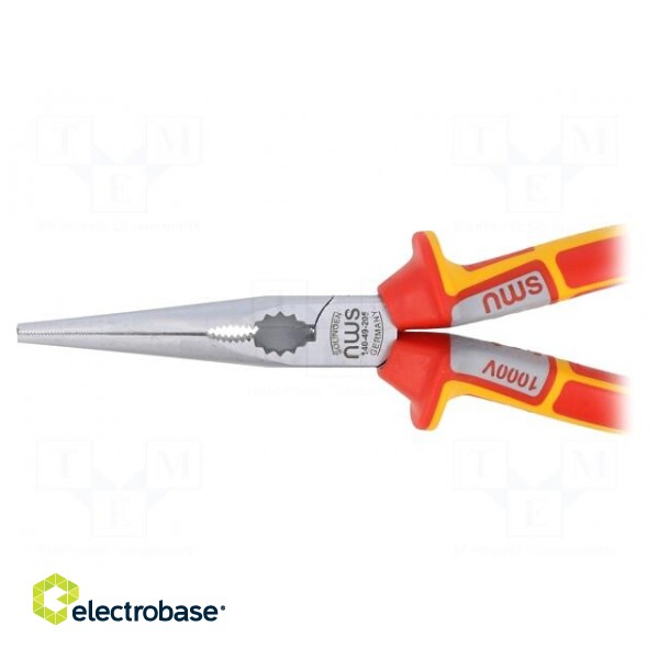 Pliers | insulated,half-rounded nose,telephone,elongated | 205mm image 3