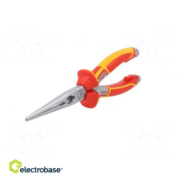 Pliers | insulated,half-rounded nose,telephone,elongated | 205mm image 4