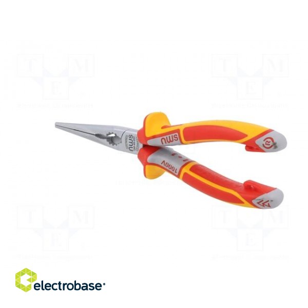 Pliers | insulated,half-rounded nose,telephone,elongated | 205mm image 6