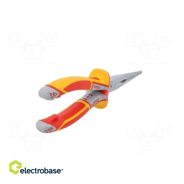 Pliers | insulated,half-rounded nose,telephone,elongated | 205mm image 8