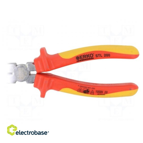 Pliers | insulated,half-rounded nose,universal,elongated | 200mm paveikslėlis 2