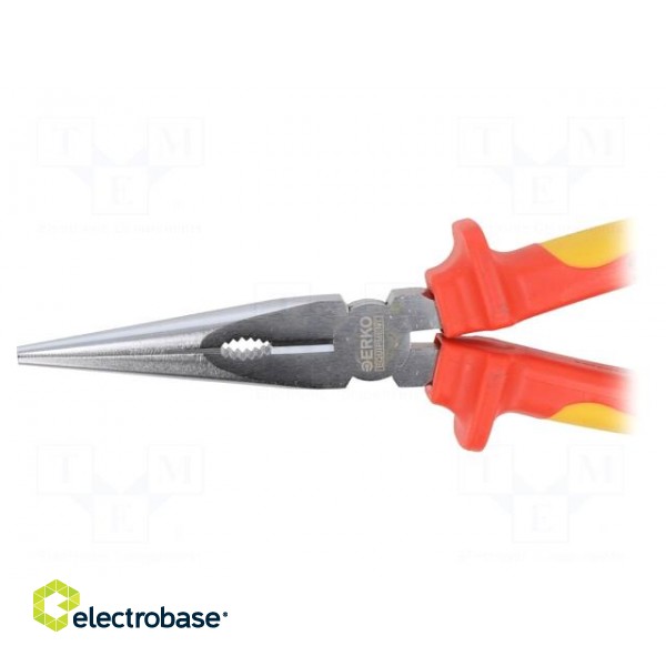 Pliers | insulated,half-rounded nose,universal,elongated | 200mm image 3