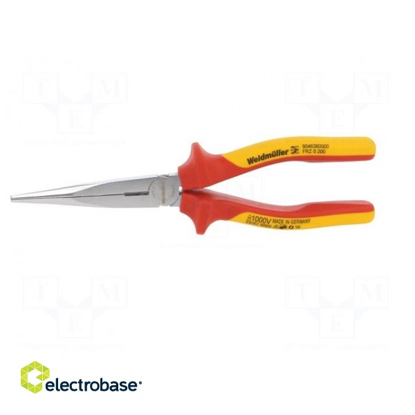 Pliers | insulated,straight,half-rounded nose | 200mm | 1kVAC image 6