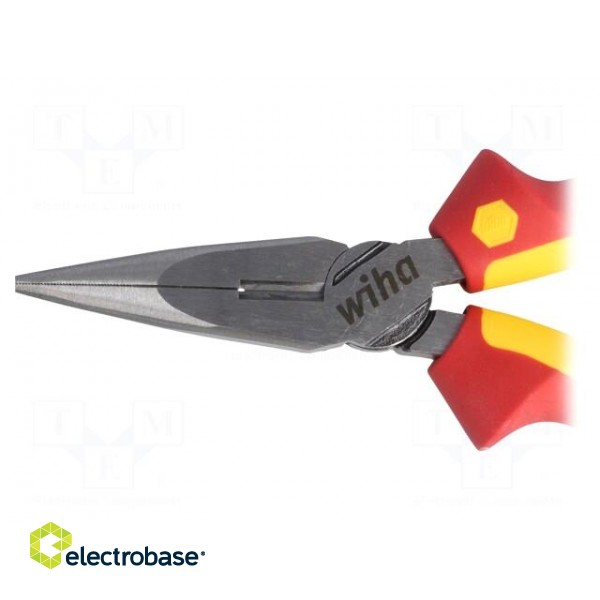 Pliers | insulated,straight,half-rounded nose | steel | 160mm image 4