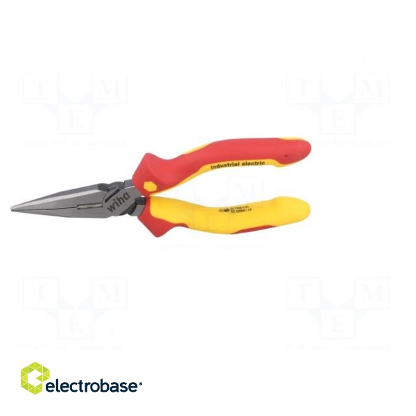 Pliers | insulated,straight,half-rounded nose | steel | 160mm image 6
