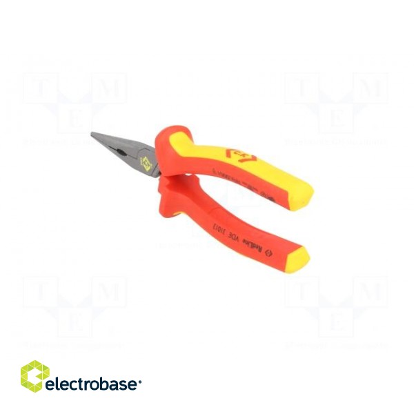 Pliers | insulated,straight,half-rounded nose,elongated | 170mm image 7